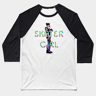 Skater Girl Baseball T-Shirt